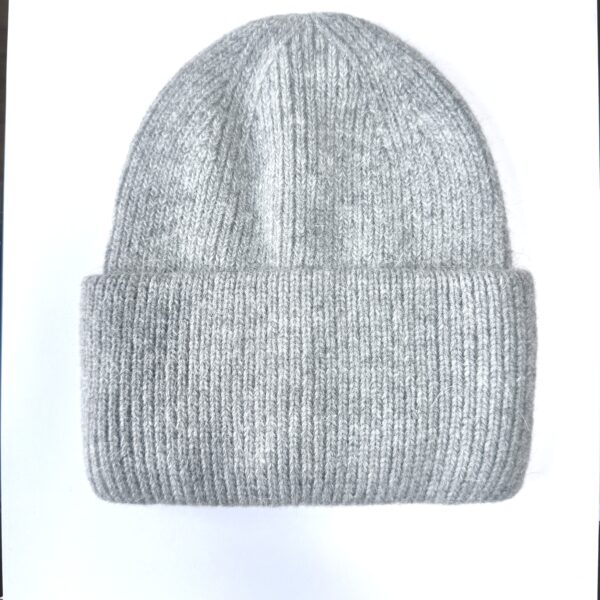 BONNET CASHMERE GRIS CLAIR