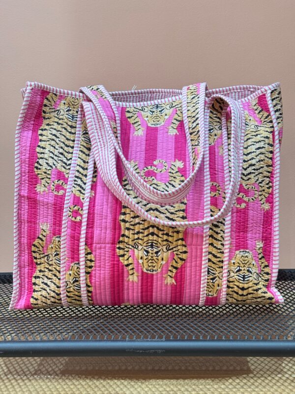 Sac Cabas indien Tigre Rose - BY LA BOUTIK