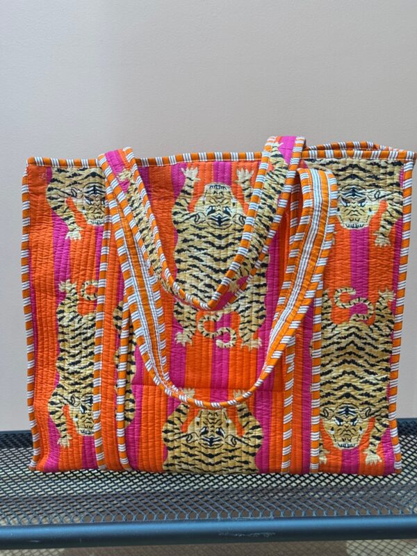 Sac Cabas indien Tigre Orange - BY LA BOUTIK